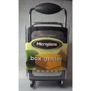 Microplane Four Sided Box Grater,  w/Plastic Cover